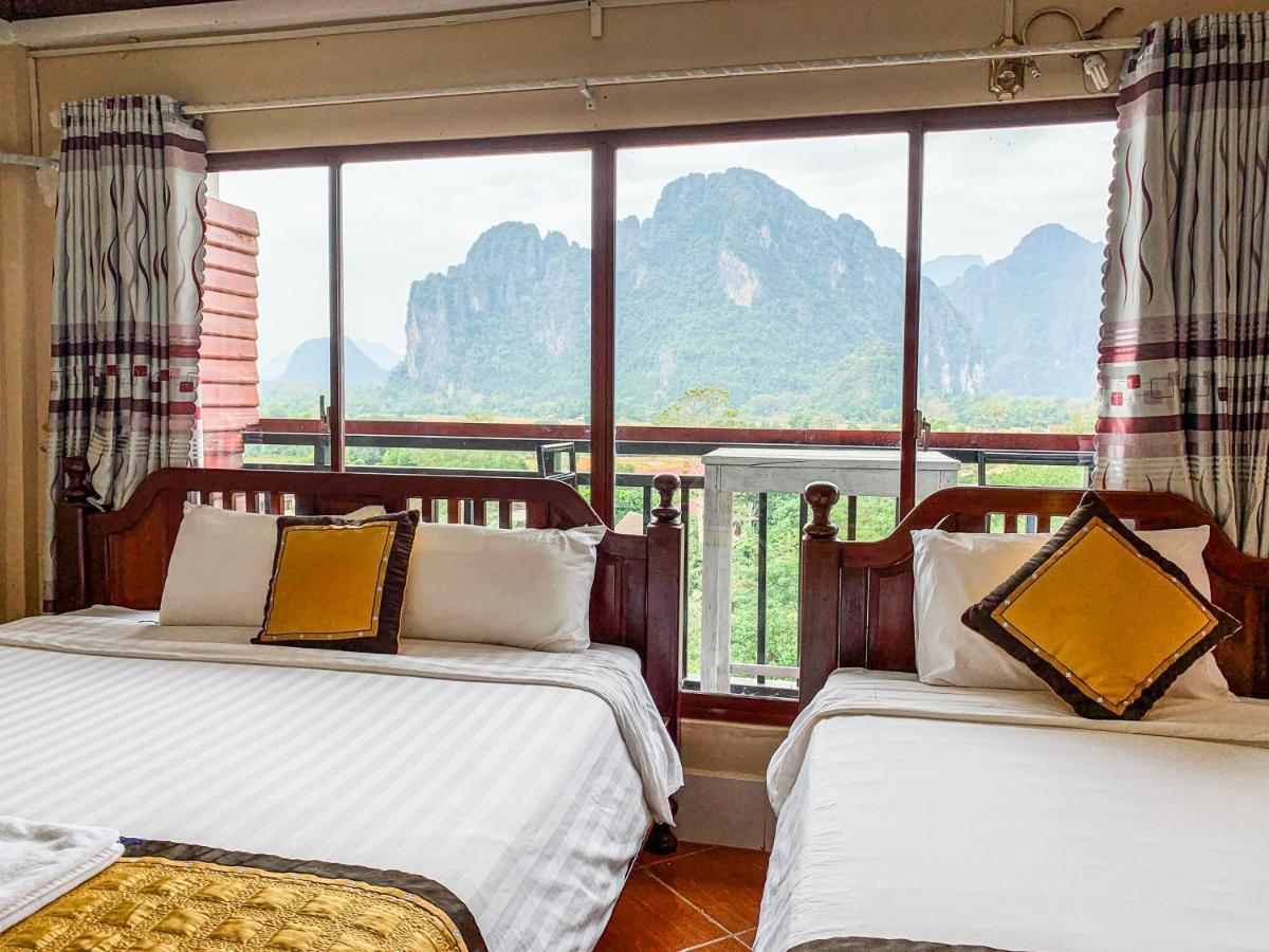 Bountang Mountain View Riverside Hotel Vang Vieng Esterno foto