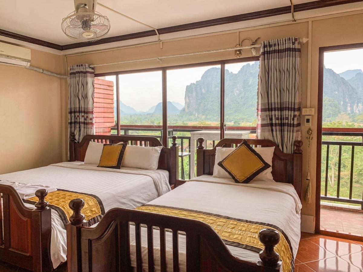 Bountang Mountain View Riverside Hotel Vang Vieng Esterno foto