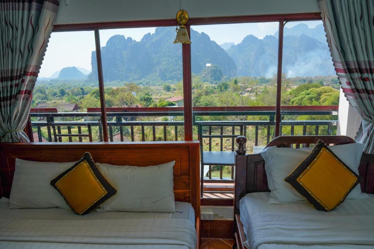 Bountang Mountain View Riverside Hotel Vang Vieng Esterno foto