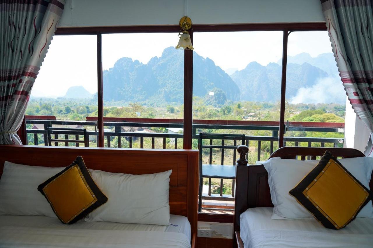 Bountang Mountain View Riverside Hotel Vang Vieng Esterno foto